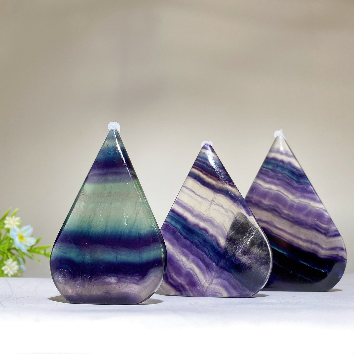 2.4"-3.3" Rainbow Fluorite Free Form Bulk Wholesale