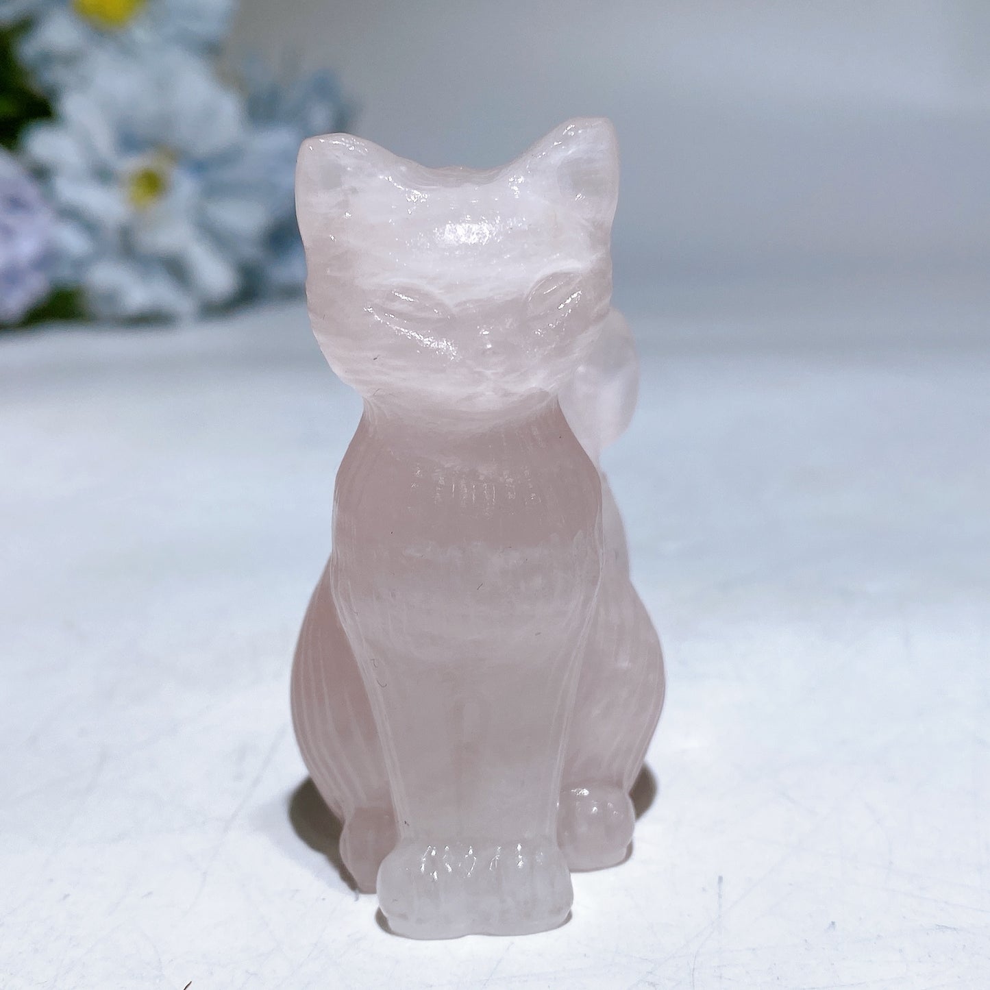 2.4" Crystal Cat Carving Crystal Healing Bulk Wholesale