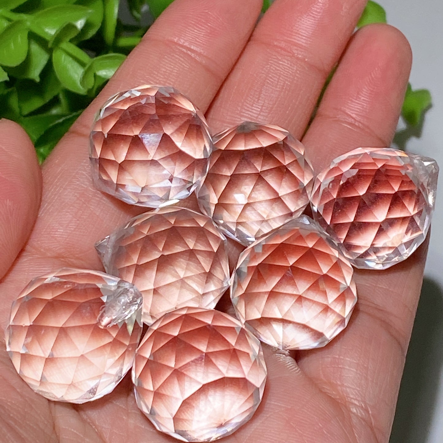 24mm Facted Glass Drop for Suncatcher DIY