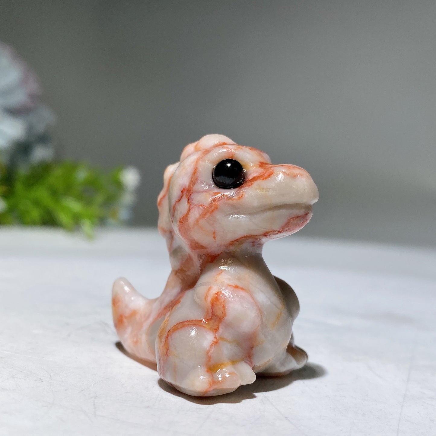 1.5" Crystal Dinosaur Carving Crystal Healing Bulk Wholesale