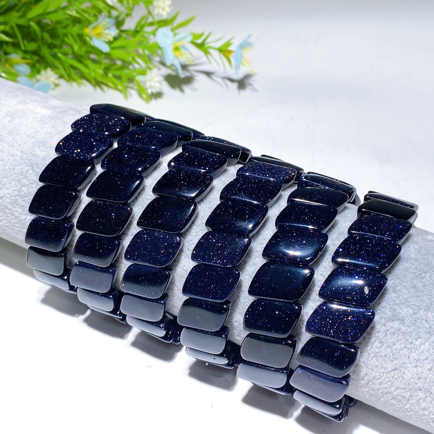 13mm Blue Sandstone Bangle Bulk Wholesale