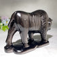 18cm Silver Obsidian Yak Carving Crystal Healing Bulk Wholesale