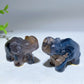 1.8"-2.1" UV Reactive Volvanic Agate Turtle Elephant Cat Wolf Animal Carving Bulk Wholesale