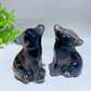 1.8"-2.1" UV Reactive Volvanic Agate Turtle Elephant Cat Wolf Animal Carving Bulk Wholesale