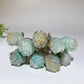 Crystal Flower Carving with Silver Color Metal Stem Crystal Healing Bulk Wholesale