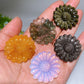 1.3" Crystal Sunflower Carving Bulk Wholesale