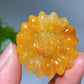 1.3" Crystal Sunflower Carving Bulk Wholesale