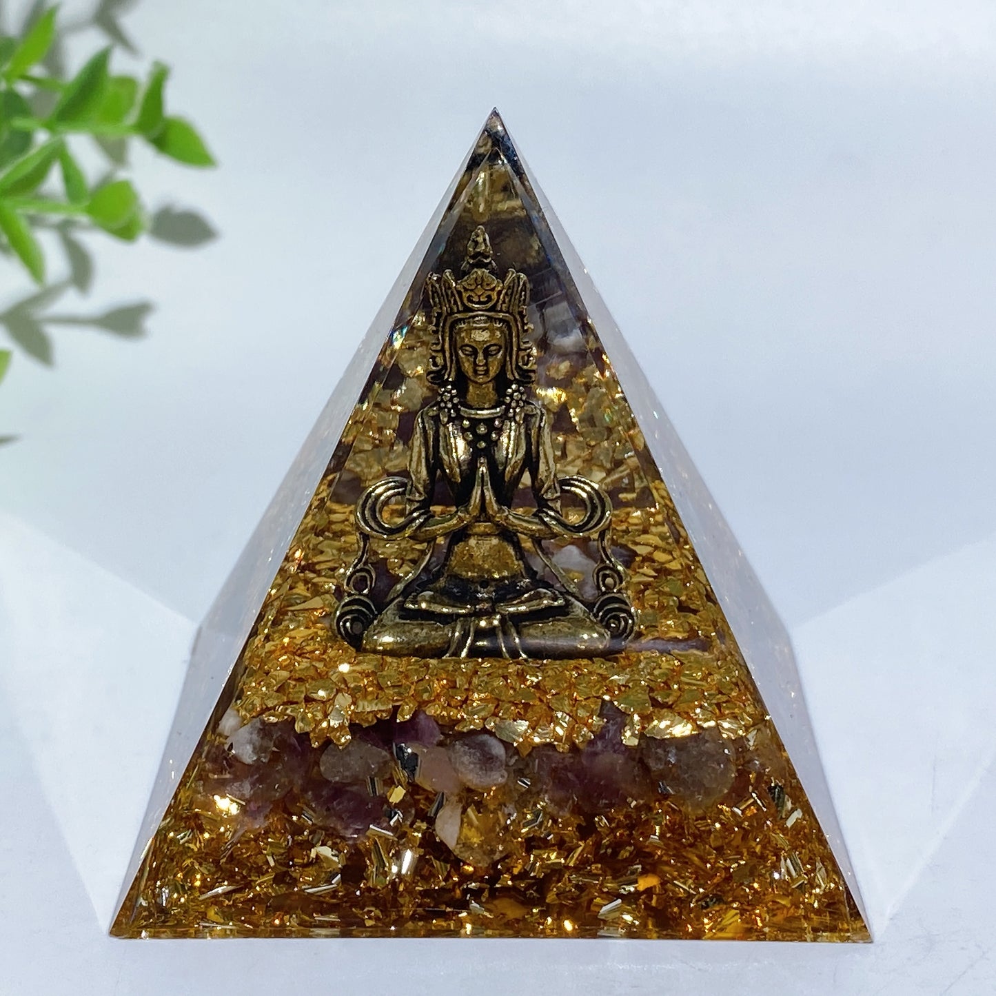 Crystal Chips Resin Orgone Pyramid Crystal Healing Bulk Wholesale