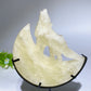 4.0"-4.4" Crystal Wolf On Moon Carving with Stand Bulk Wholesale