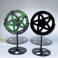 3.8" Crystal Pentacle Carving with Stand Bulk Wholesale