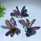 3.5"-4.0" Aura Black Tourmaline Butterfly Free Form Bulk Wholesale