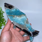 19cm Sky Blue Fish Shape Bowl Carving Crystal Healing Bulk Wholesale