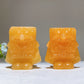 1.9" Orange Calcite SpongeBob Carving Bulk Wholesale