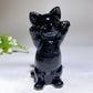 3.8" Crystal Cat Carving Bulk Wholesale