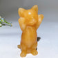 3.8" Crystal Cat Carving Bulk Wholesale