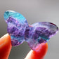 1.6" Rainbow Fluorite Butterfly Carving Bulk Wholesale