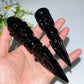 4.6"-5.8" Black Obsidian Vajra Carving Crystal Healing Bulk Wholesale