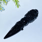 4.6"-5.8" Black Obsidian Vajra Carving Crystal Healing Bulk Wholesale