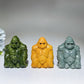 3.2" Serpentine Yellow Jade Gorilla Carving Crystal Healing Bulk Wholesale