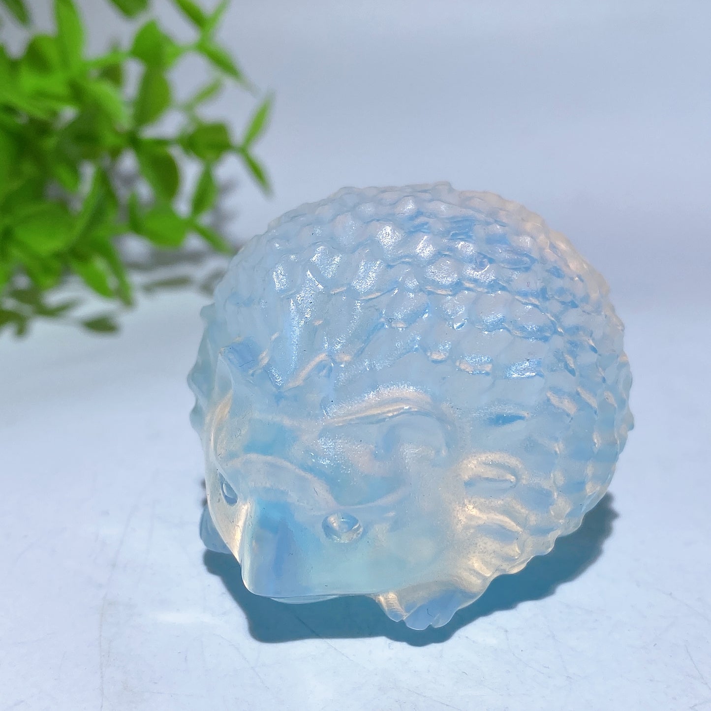 2.1" Opalite Rose Quartz Black Obsidian Hedgehog Carving Crystal Healing Bulk Wholesale