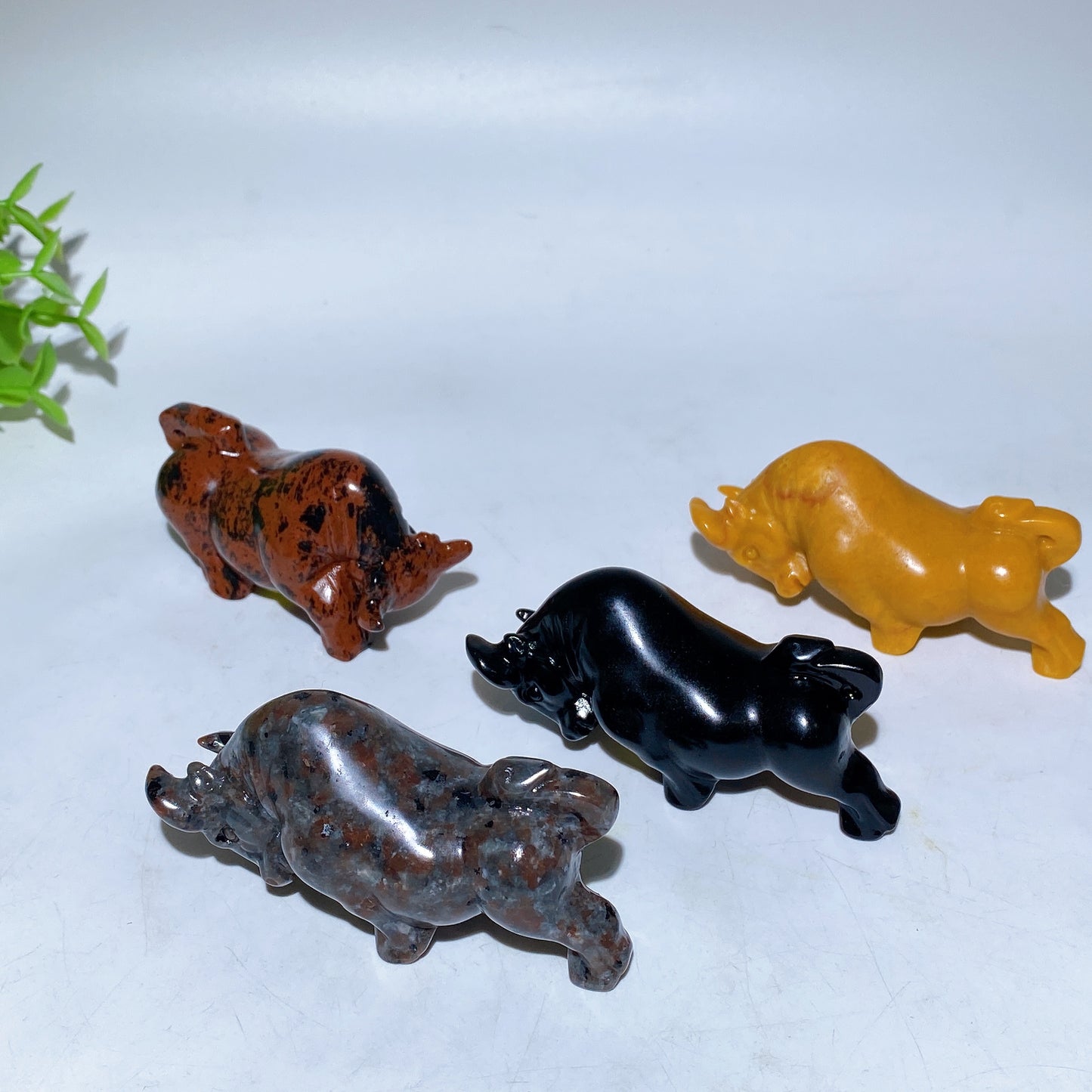 3.1" Crystal Bull Carving Crystal Healing Bulk Wholesale