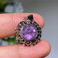 2cm Faceted Amethyst Pendant Crystal Healing Bulk Wholesale