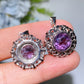 2cm Faceted Amethyst Pendant Crystal Healing Bulk Wholesale