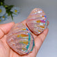 2.2" Aura Rose Quartz Shell Carving Crystal Healing Bulk Wholesale