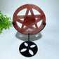 3.8" Crystal Pentacle Carving with Stand Crystal Healing Bulk Wholesale