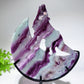 Crystal Wolf on Moon Carving with Stand Free Form Crystal Healing Bulk Wholesale
