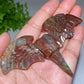 3.8"-4.2" Crystal Raven Skull with Wings Carving Crystal Healing Bulk Wholesale