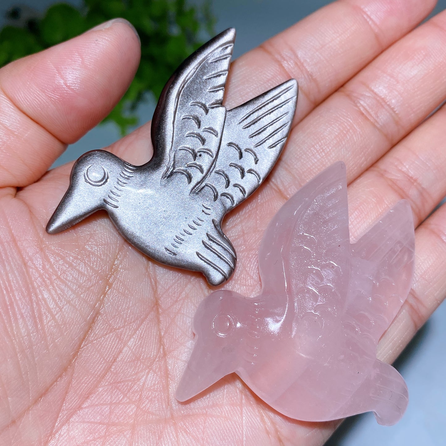 2.2" Crystal Hummingbird Carving Crystal Healing Bulk Wholesale
