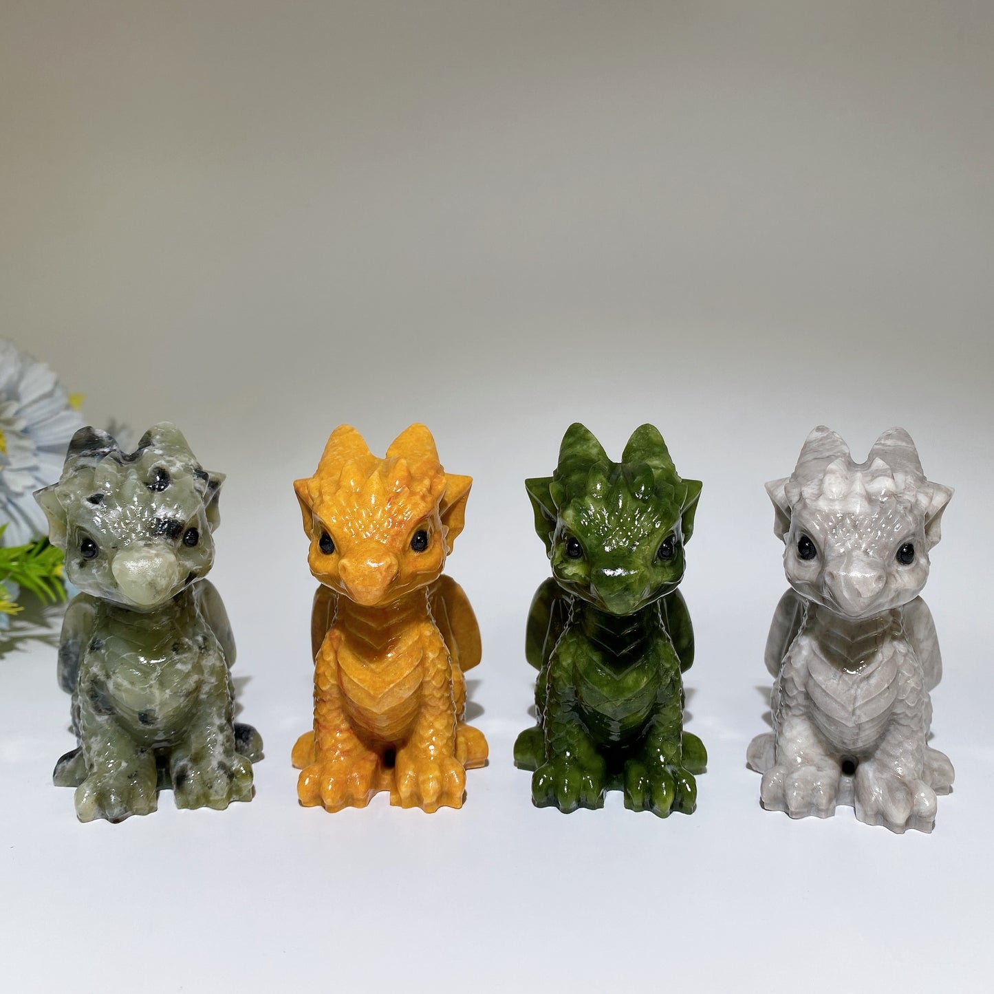 3.2" Crystal Dragon Carving Crystal Healing Bulk Wholesale