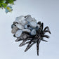 2.4" Crystal Chips Metal Spider Free Form Crystal Healing Bulk Wholesale