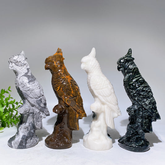 20cm Jade Parrot Crystal Healing Carving Bulk Wholesale