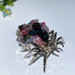 2.4" Crystal Chips Metal Spider Free Form Crystal Healing Bulk Wholesale