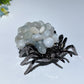 2.4" Crystal Chips Metal Spider Free Form Crystal Healing Bulk Wholesale