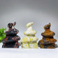 5.2" Jade Snake on Pyramid Carving Crystal Healing Bulk Wholesale