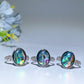Cooper Silver Plated Crystal Ring Crystal Healing Bulk Wholesale