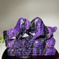 Unique Charoite Bullfighting Carving with Stand Crystal Healing Free Form