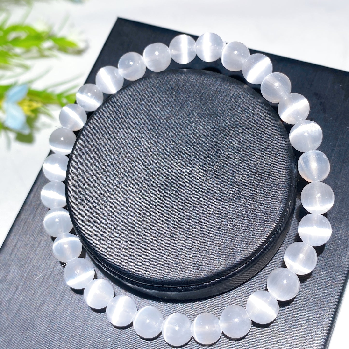 6mm Selenite Bracelet Crystal Healing Bulk Wholesale