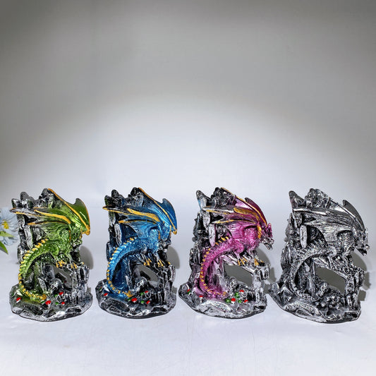 13cm Resin Dragon Stand Crystal Healing Bulk Wholesale