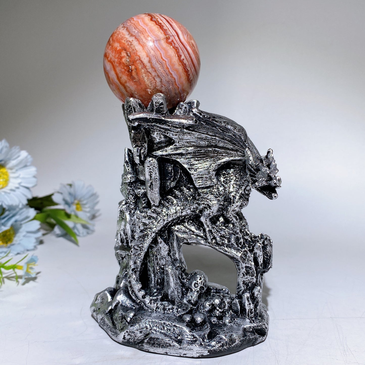 13cm Resin Dragon Stand Crystal Healing Bulk Wholesale