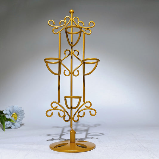 23cm Gold Metal Stand for DT Points Crystal Healing Bulk Wholesale