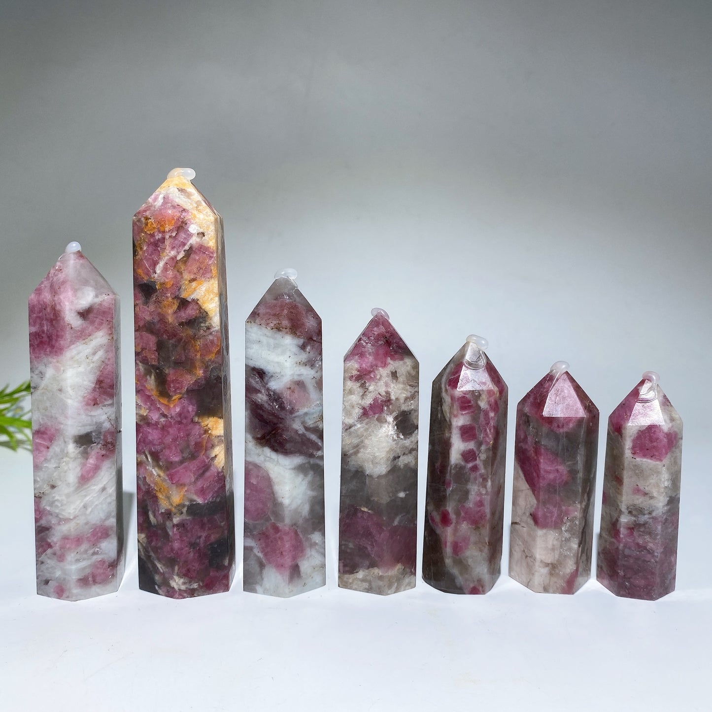 2.4"-4.7" Pink Tourmaline Point Crystal Healing Bulk Wholesale