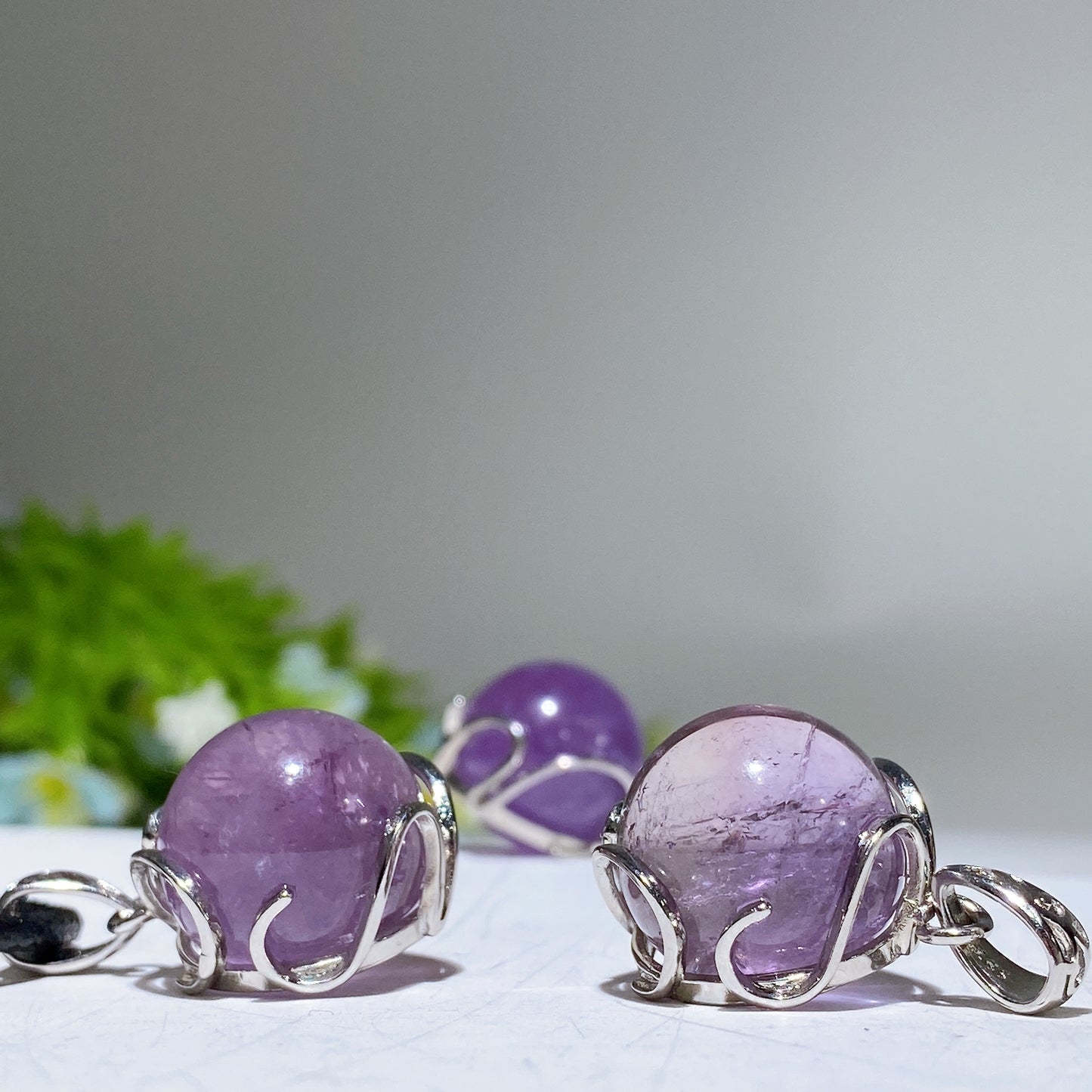 20mm Amethyst Pendant Crystal Healing Bulk Wholesale