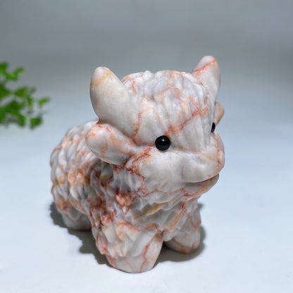 3.2" Crystal Cattle Carving Crystal Healing Bulk Wholesale