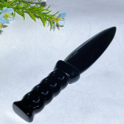 Black Obsidian Dagger Carving Crystal Healing Bulk Wholesale