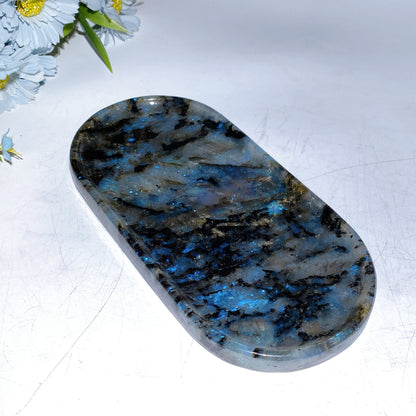Labradorite Astrophyllite Plate Carving Crystal Healing Bulk Wholesale