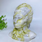 6.2" Jade Indian Bust Carving Crystal Healing Bulk Wholesale